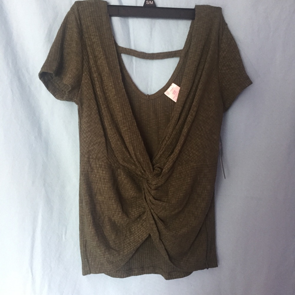 No boundaries Juniors Twist Top, Green, S 3-5
